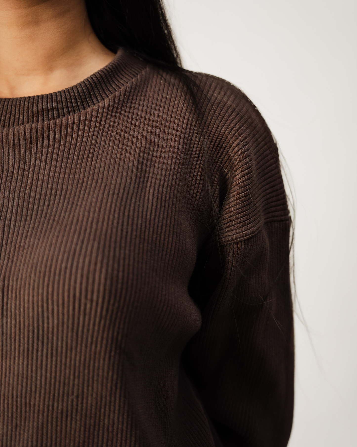 Brown Minimalist Sweater